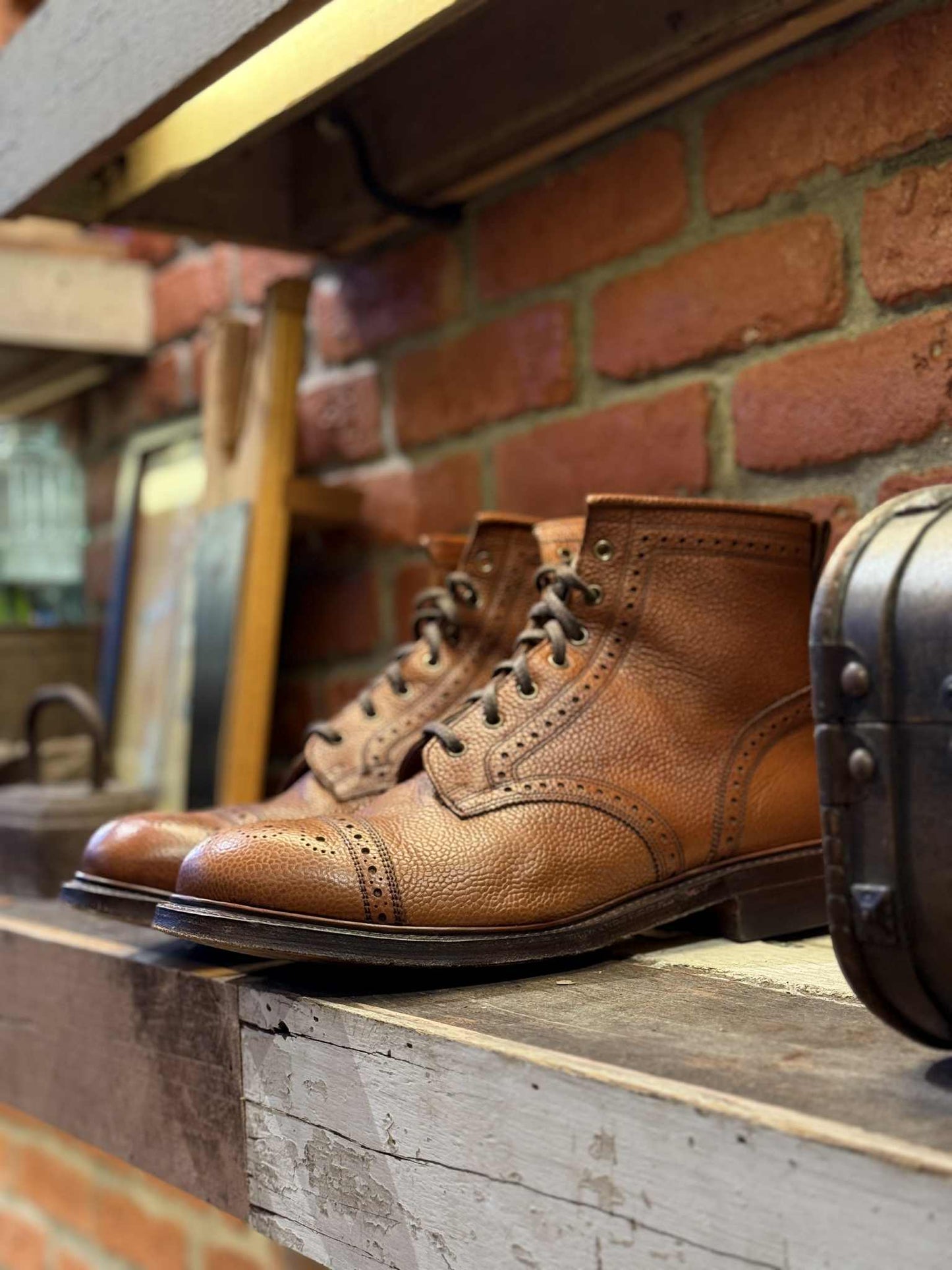 Double RL Bowery Brogue Boots - PRELOVED