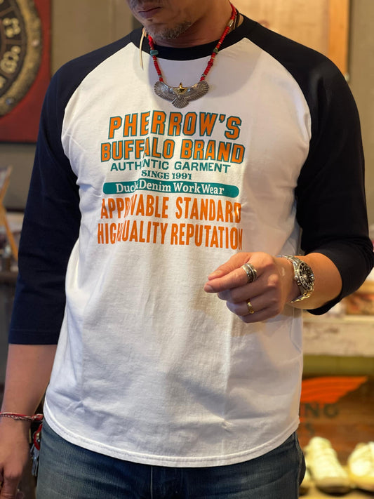 Pherrow's "Authentic Garment" 3/4 Raglan Tee