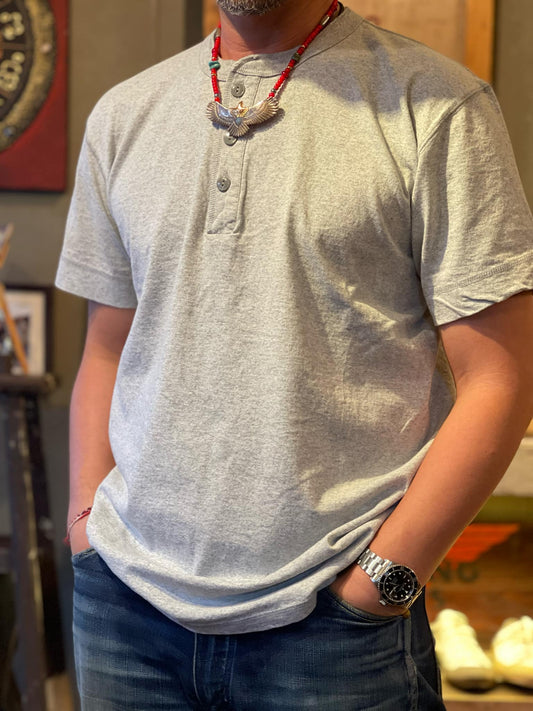 Pherrow's Classic Henley Tee - Grey