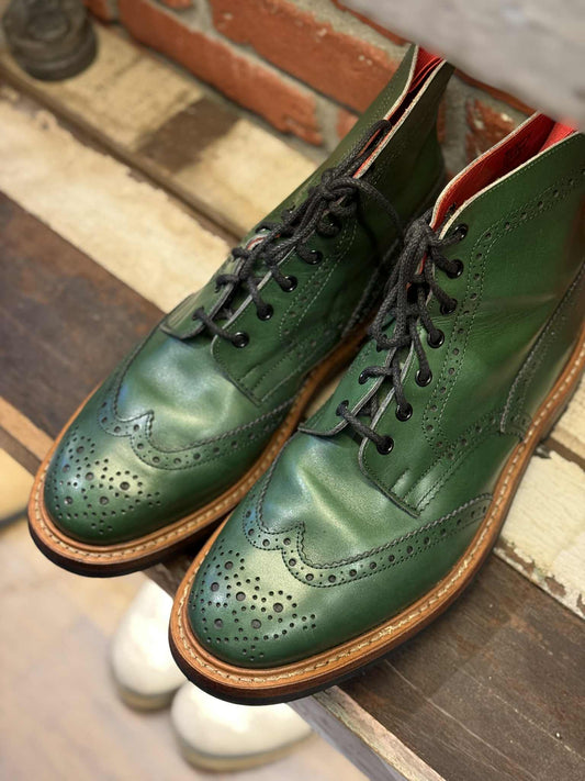 Tricker's X BAPE Classic Brogue Stow Country Boots - PRELOVED