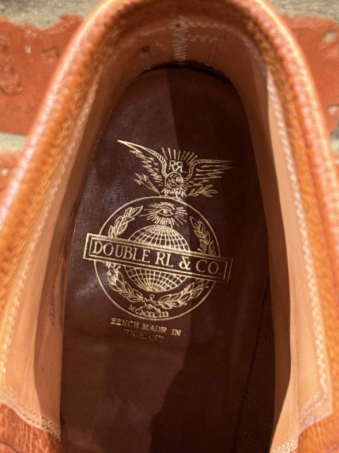 Double RL Bowery Brogue Boots - PRELOVED