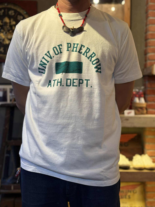 Pherrow's "Univ Of Pherrow" Tee - White