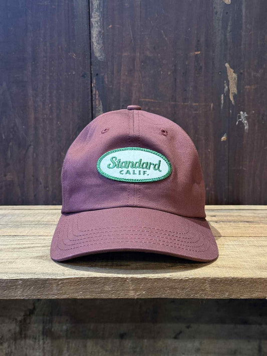 Standard California "Diner Logo" Patch Baseball Cap - Burgundy