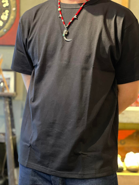 Denime Classic V-Gusset Crew Neck Tee - Black