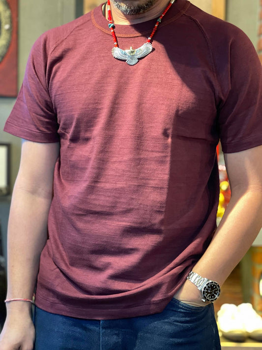 Warehouse & Co Lot 4048 "Freedom" Crew Neck Tee - Bordeaux