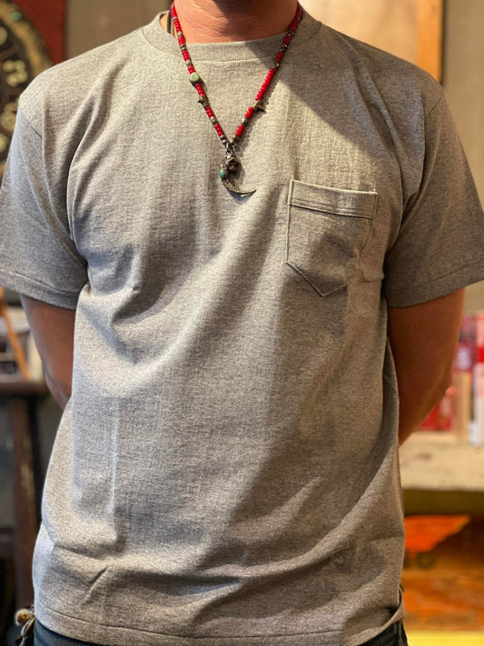 Denime Classic Pocket Crew Neck Tee - Grey