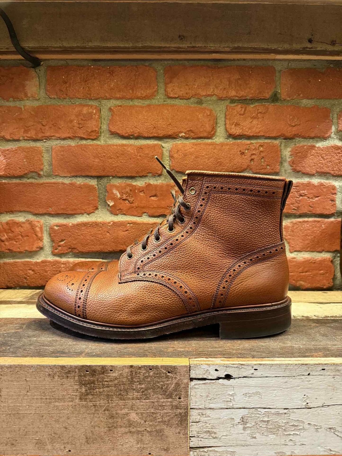 Double RL Bowery Brogue Boots - PRELOVED