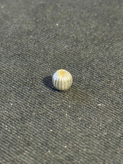 First Arrow's SV Stripe Silver Beads - 6mm