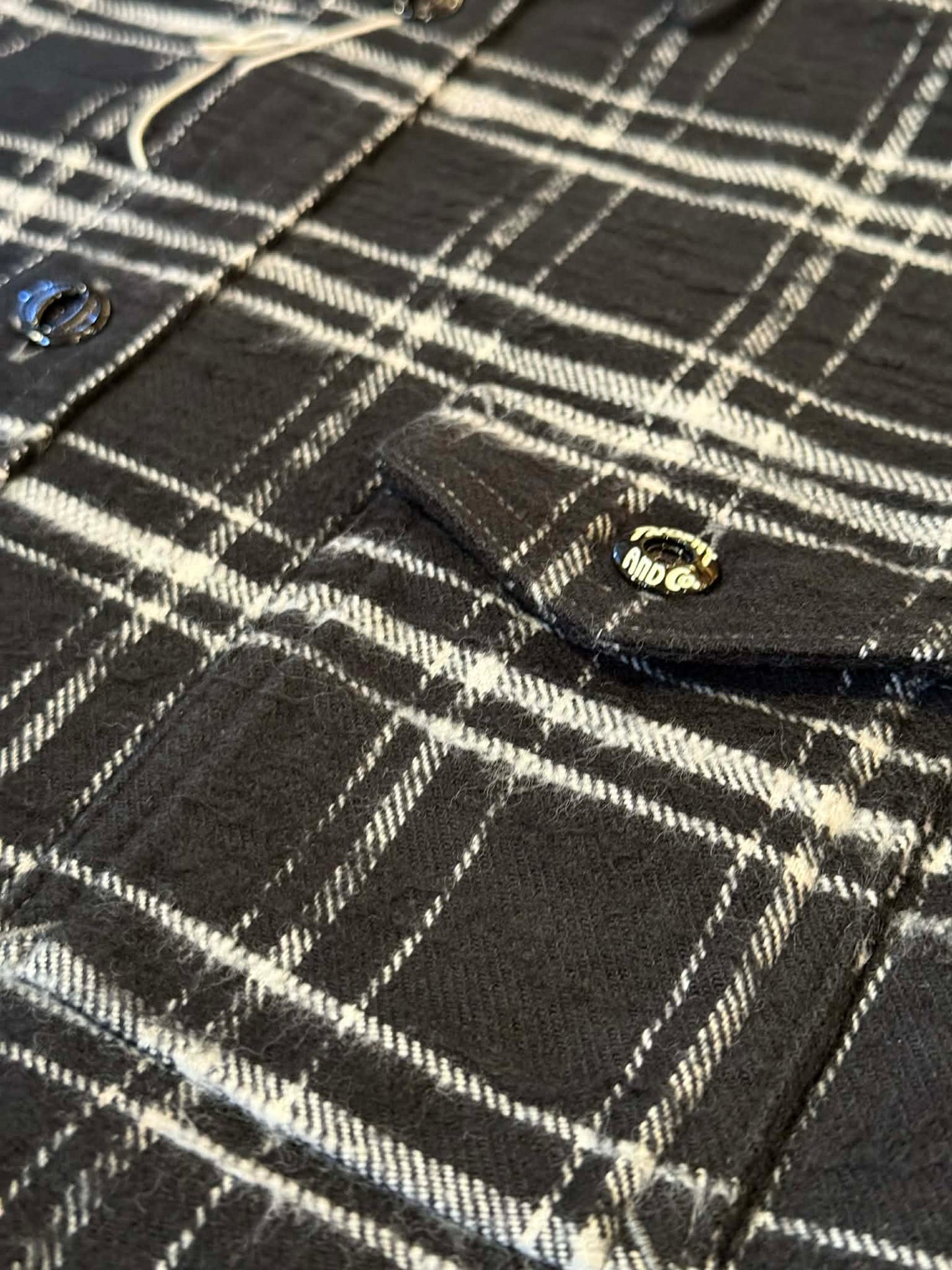 Trophy Clothing "Machine Age" Check L/S Shirt - Black