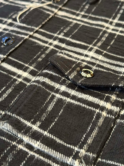 Trophy Clothing "Machine Age" Check L/S Shirt - Black