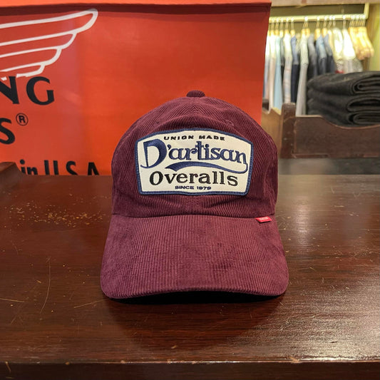 Studio D'Artisan Corduroy Cap - Burgundy