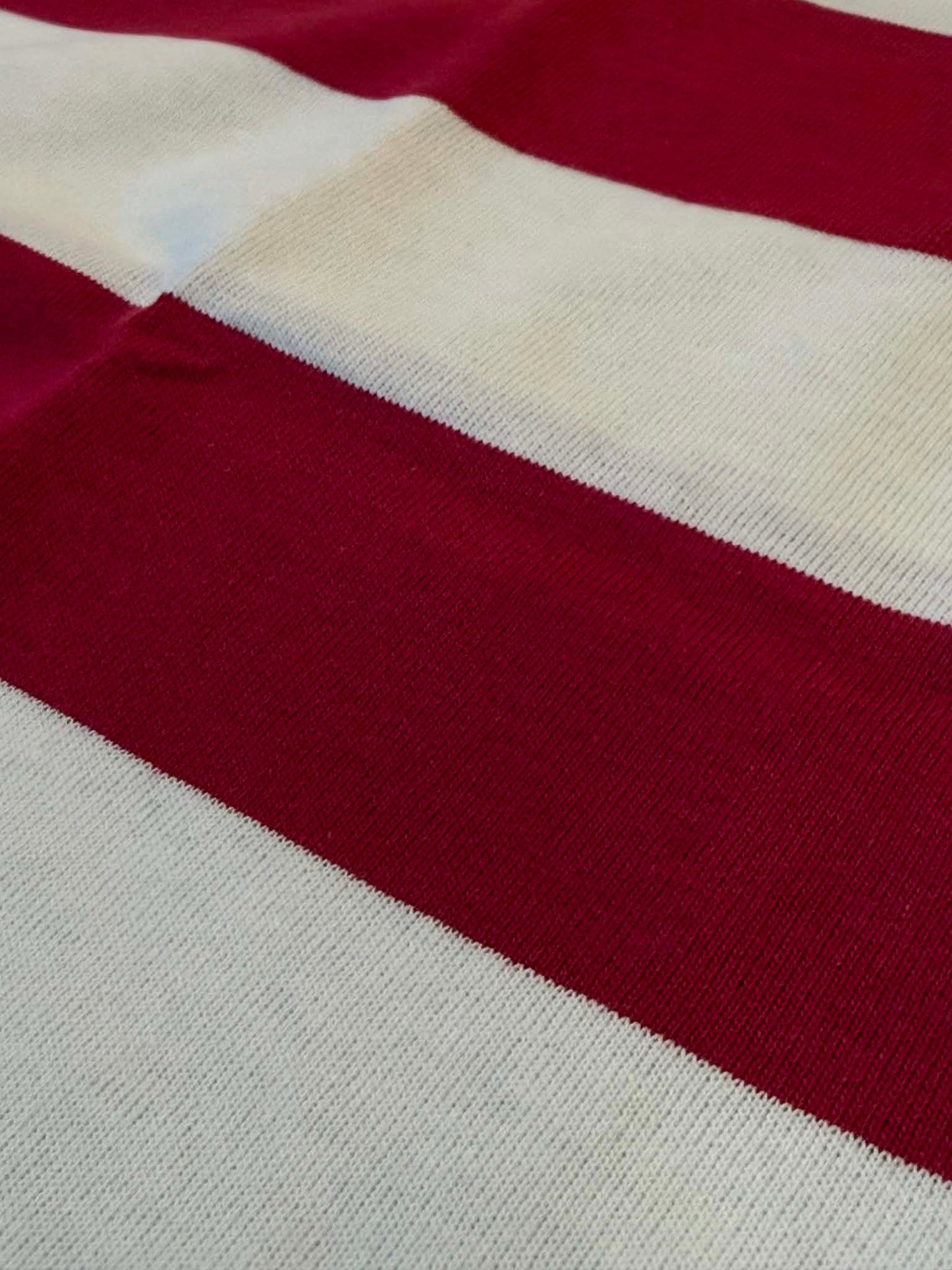 Warehouse & Co Lot 4112 Panel Border Tee - Off x Bordeaux