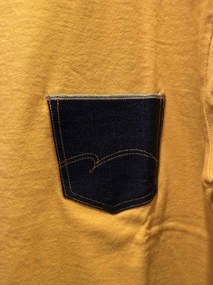 Studio D'Artisan Denim Pocket USA Cotton Tee - Yellow