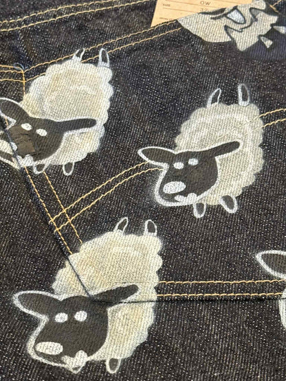 Studio D'Artisan "Sheep" Zodiac Series Jeans - One-Washed