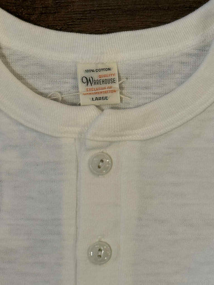 Warehouse & Co Lot 4601 Classic Henley Tee - Off White