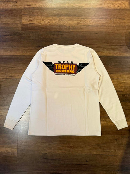 Trophy Clothing 'Wing Logo" L/S Tee - Natural
