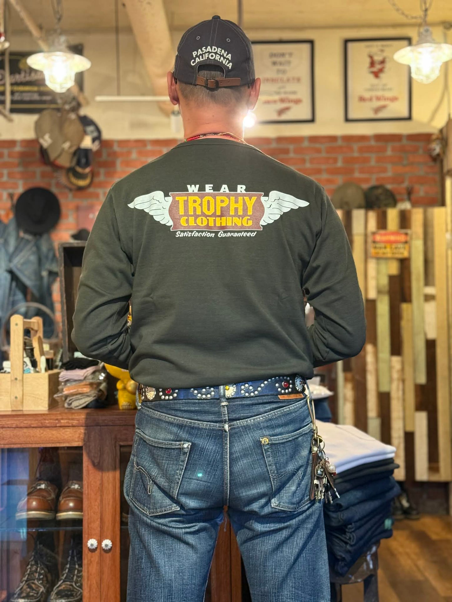 Trophy Clothing "Wing Logo" L/S Tee - Gun Black