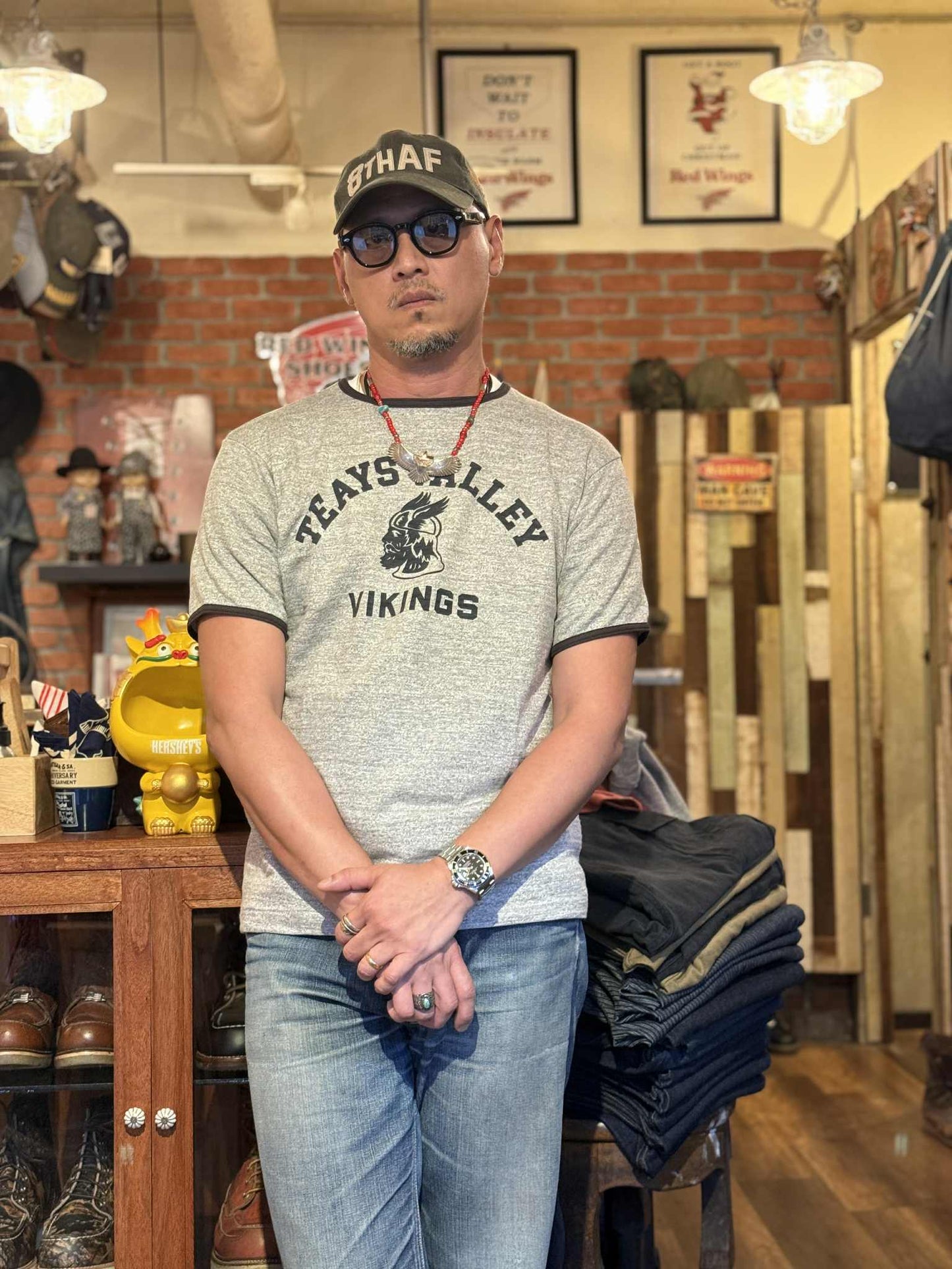 Warehouse & Co Lot 4059 "Teays Valley" Ringer Tee