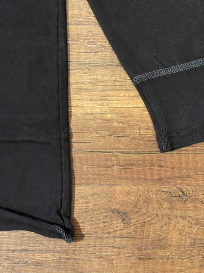 Pherrow's Classic Long Sleeve Henley Tee - Black