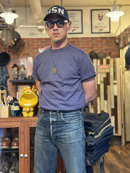 Warehouse & Co Lot 4601 Crew Neck Tee - Egg Plant