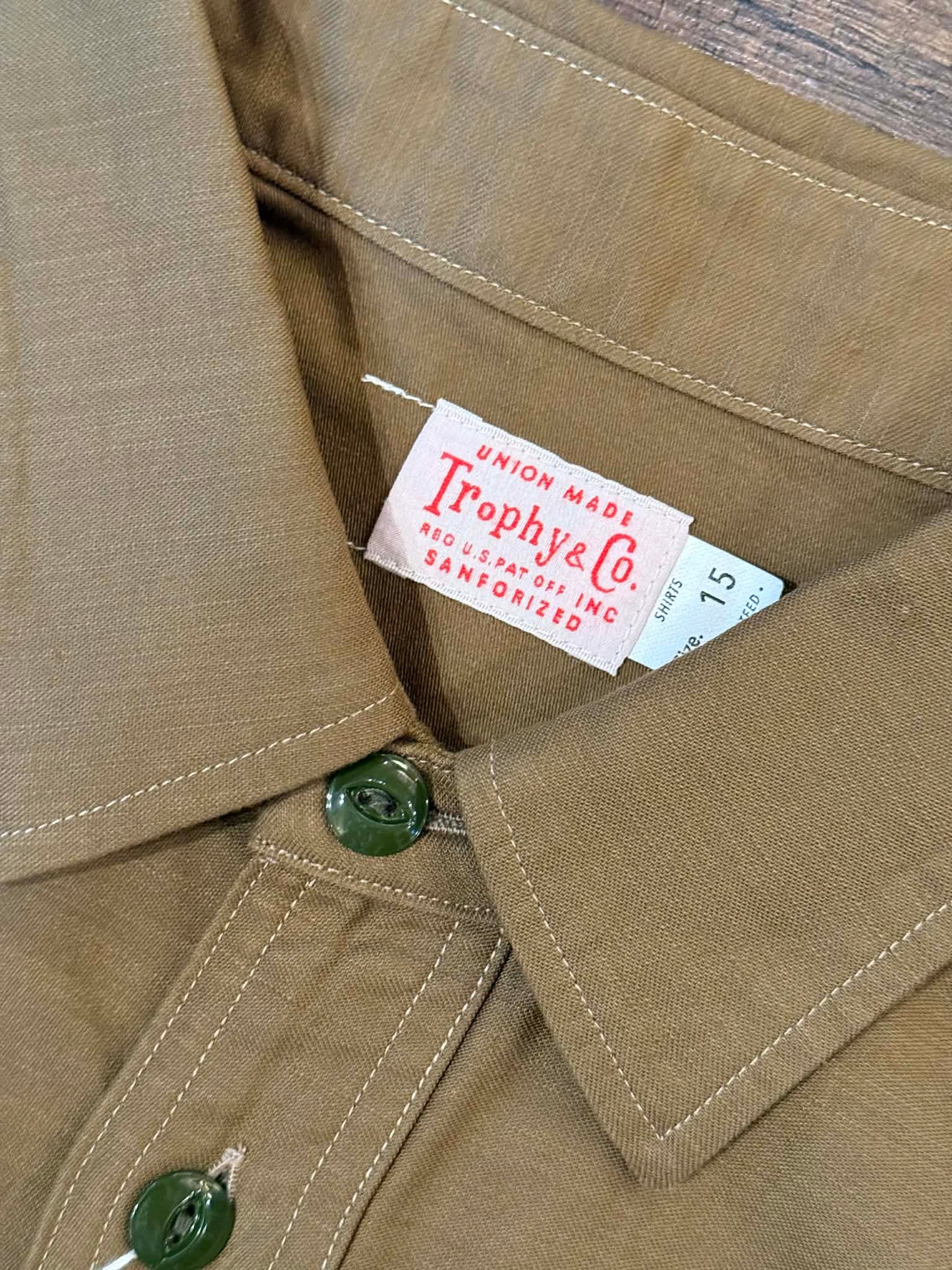 Trophy Clothing "Harvest" Back Satin L/S Shirt - Khaki