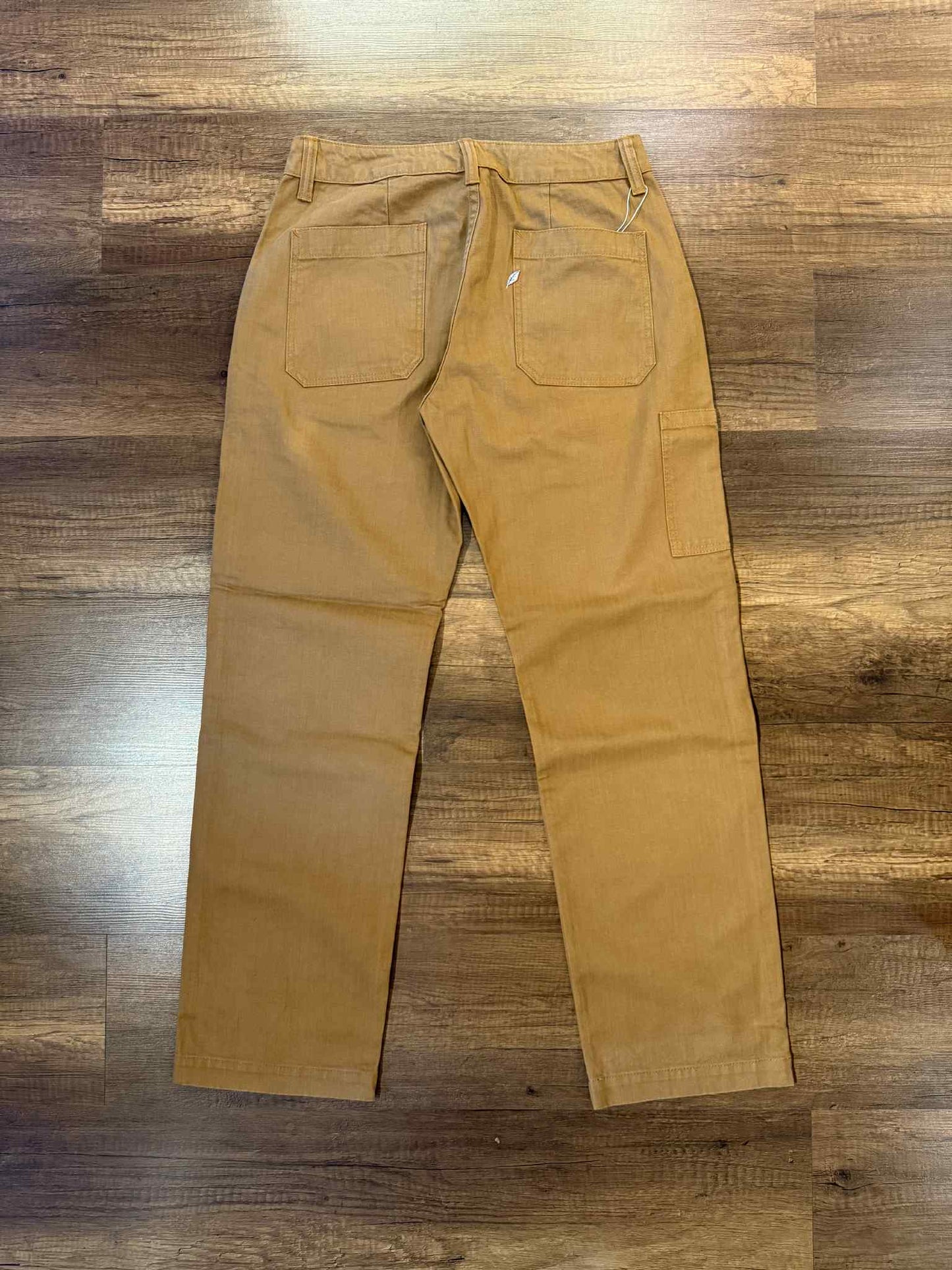 Pure Blue Japan Sulfur Dyed Herringbone Work Pants - Camel
