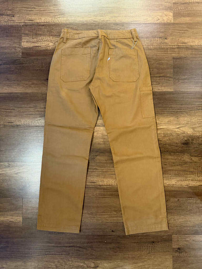 Pure Blue Japan Sulfur Dyed Herringbone Work Pants - Camel
