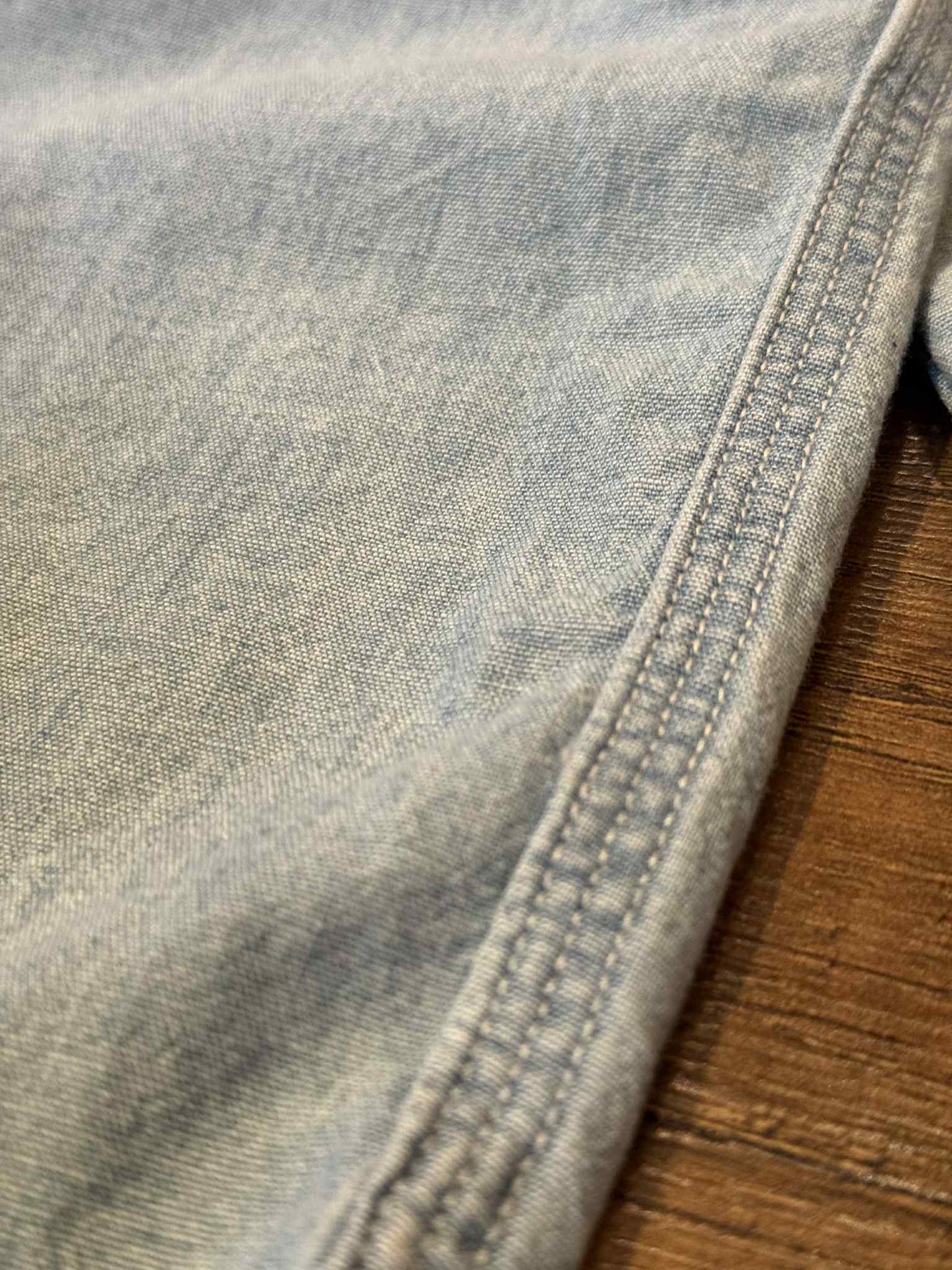 Standard California "Stadium Logo" Patch Chambray Shirt - Indigo