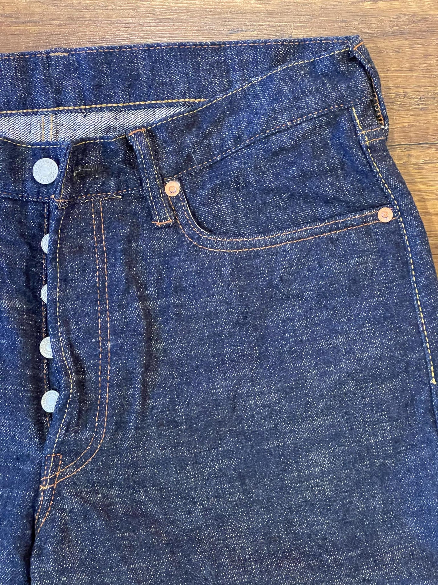 Studio D'Artisan 45th Anniversary "藍極 Ai-KYOKU" 16oz Extreme Slab Jeans