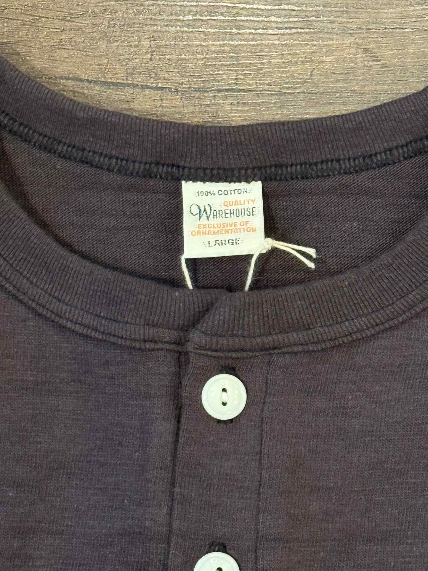 Warehouse & Co Lot 4601 Classic Henley Tee - Sumikuro