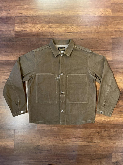 Orgueil Green Denim Jacket