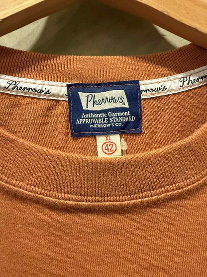 Pherrow's Classic "Buffalo" Trademark Tee - Brown Orange