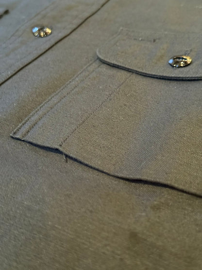 Trophy Clothing "Harvest" Back Satin L/S Shirt - Black