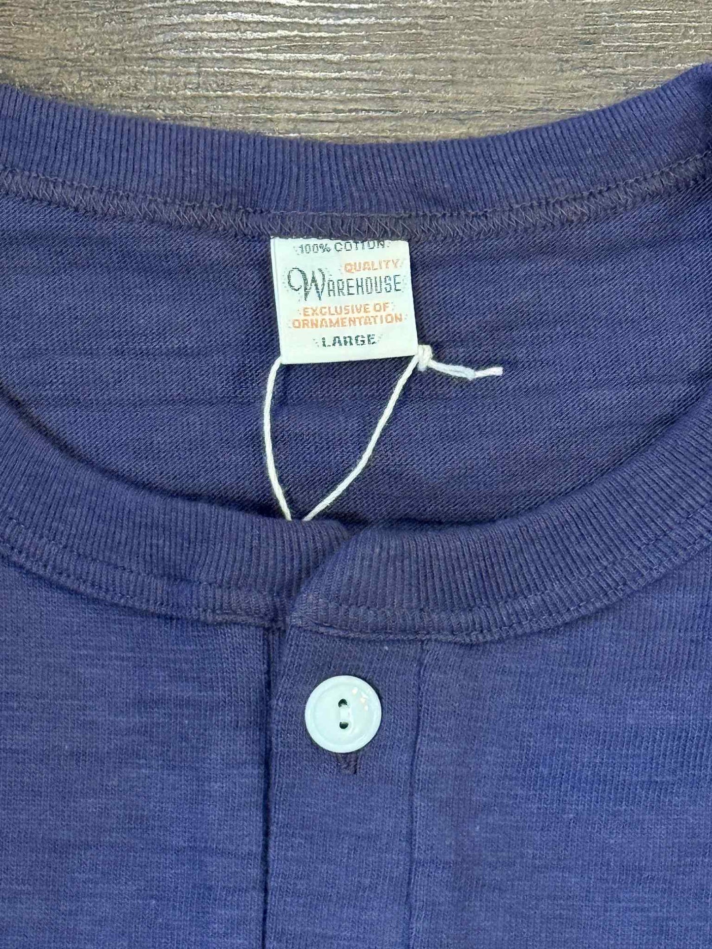 Warehouse & Co Lot 4601 Classic Henley Tee - Egg Plant