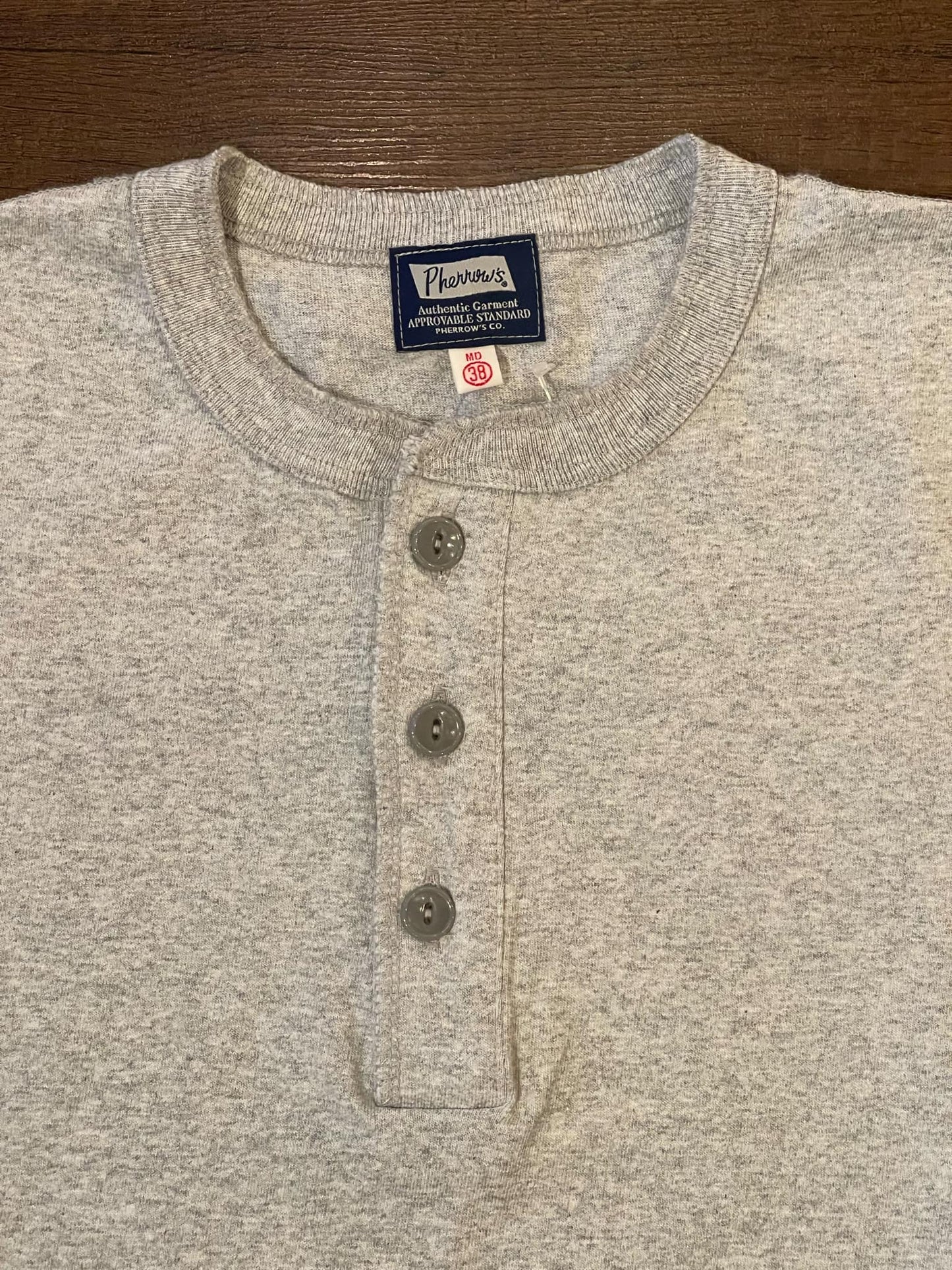 Pherrow's Classic Henley Tee - Grey