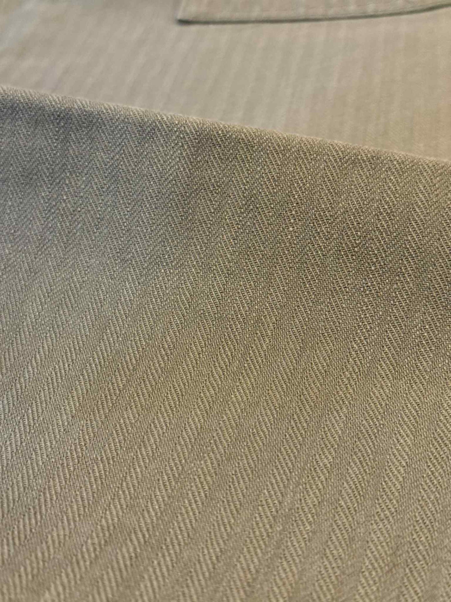 Pure Blue Japan Sulfur Dyed Herringbone Work Pants - Olive
