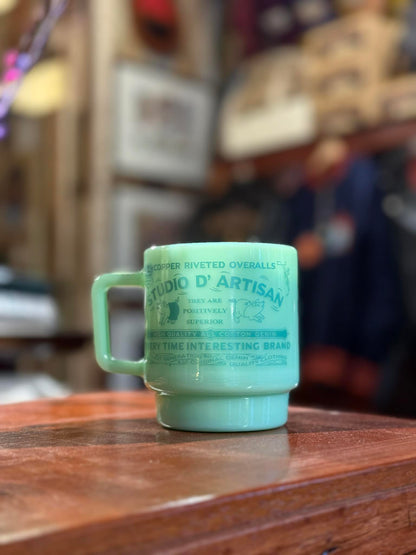 Studio D'Artisan Olde Milk Glass Mug