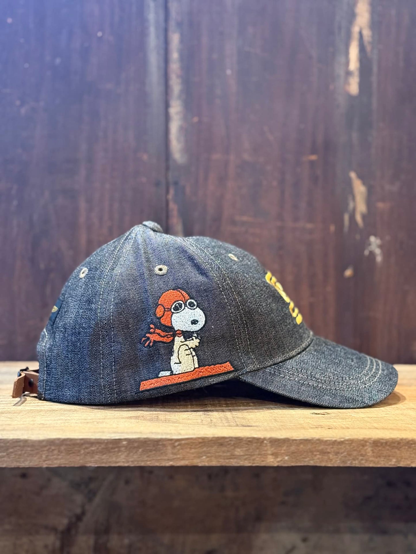 Toys McCoy "Snoopy - 福" 10oz Black Denim Cap