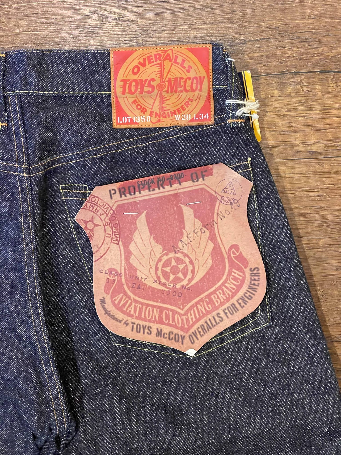 Toys McCoy x Take5 "Flight Engineer" Jeans - Unsanforized