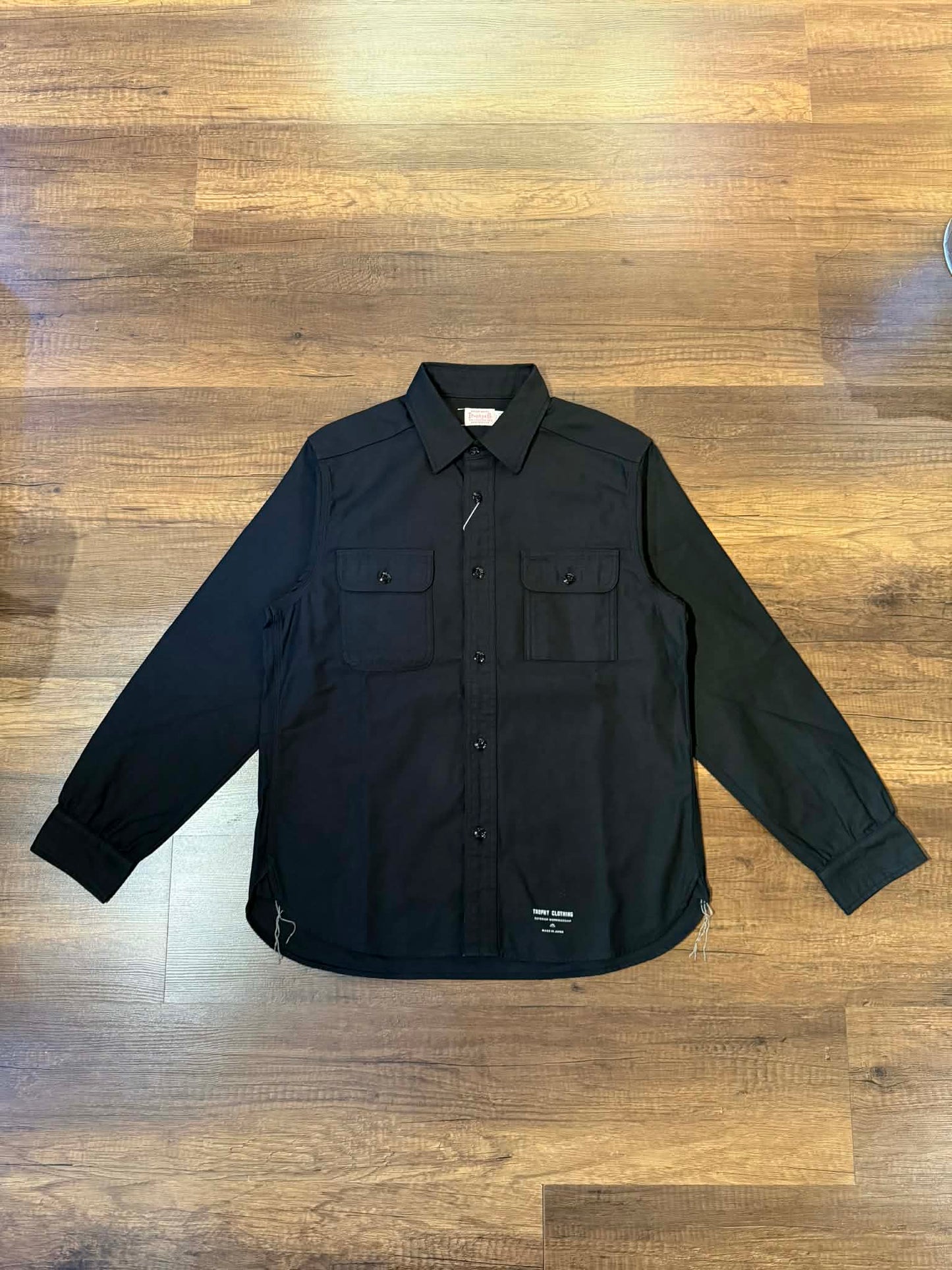 Trophy Clothing "Harvest" Back Satin L/S Shirt - Black