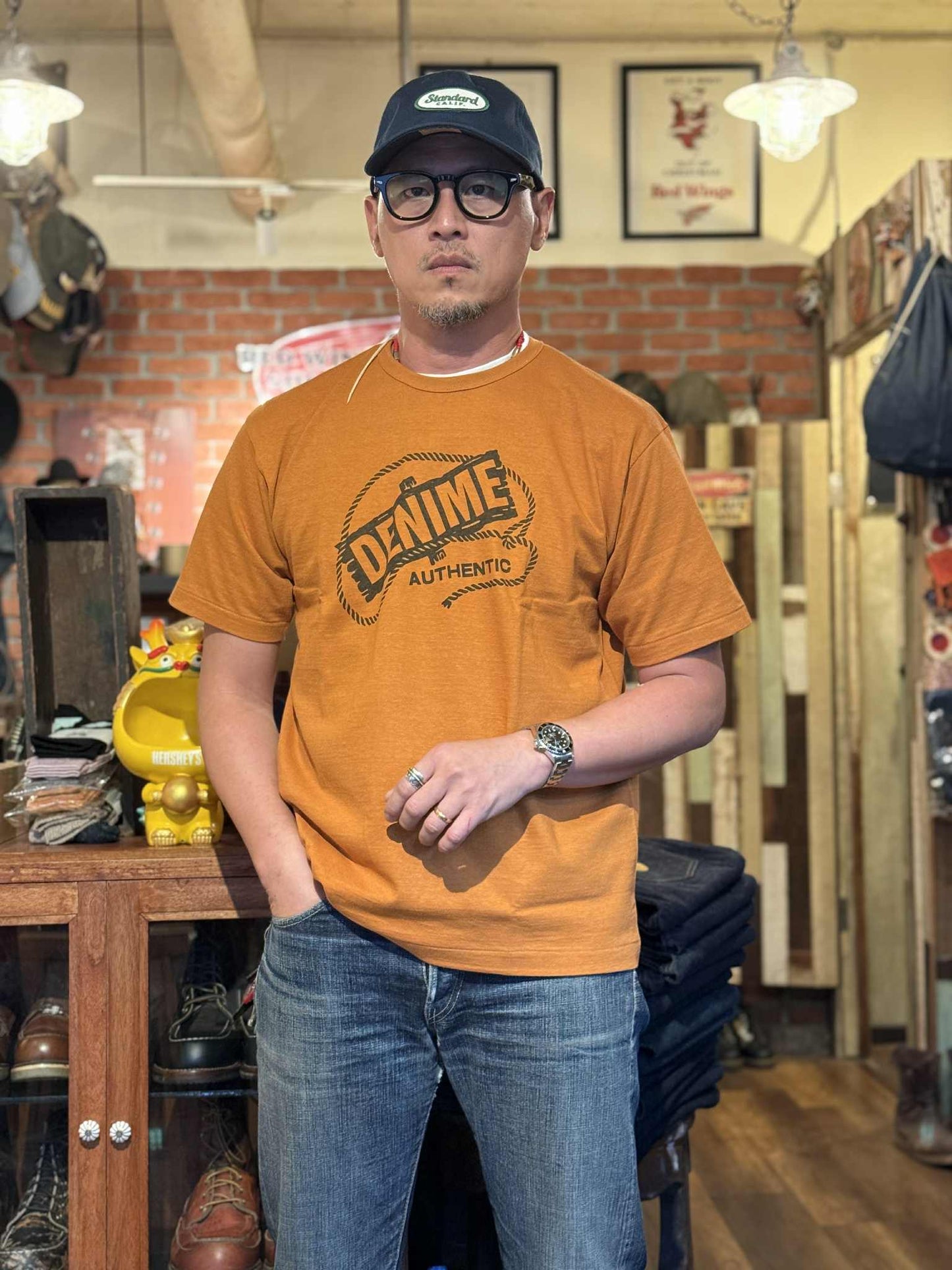 Denime "Authentic" Tee - Brick