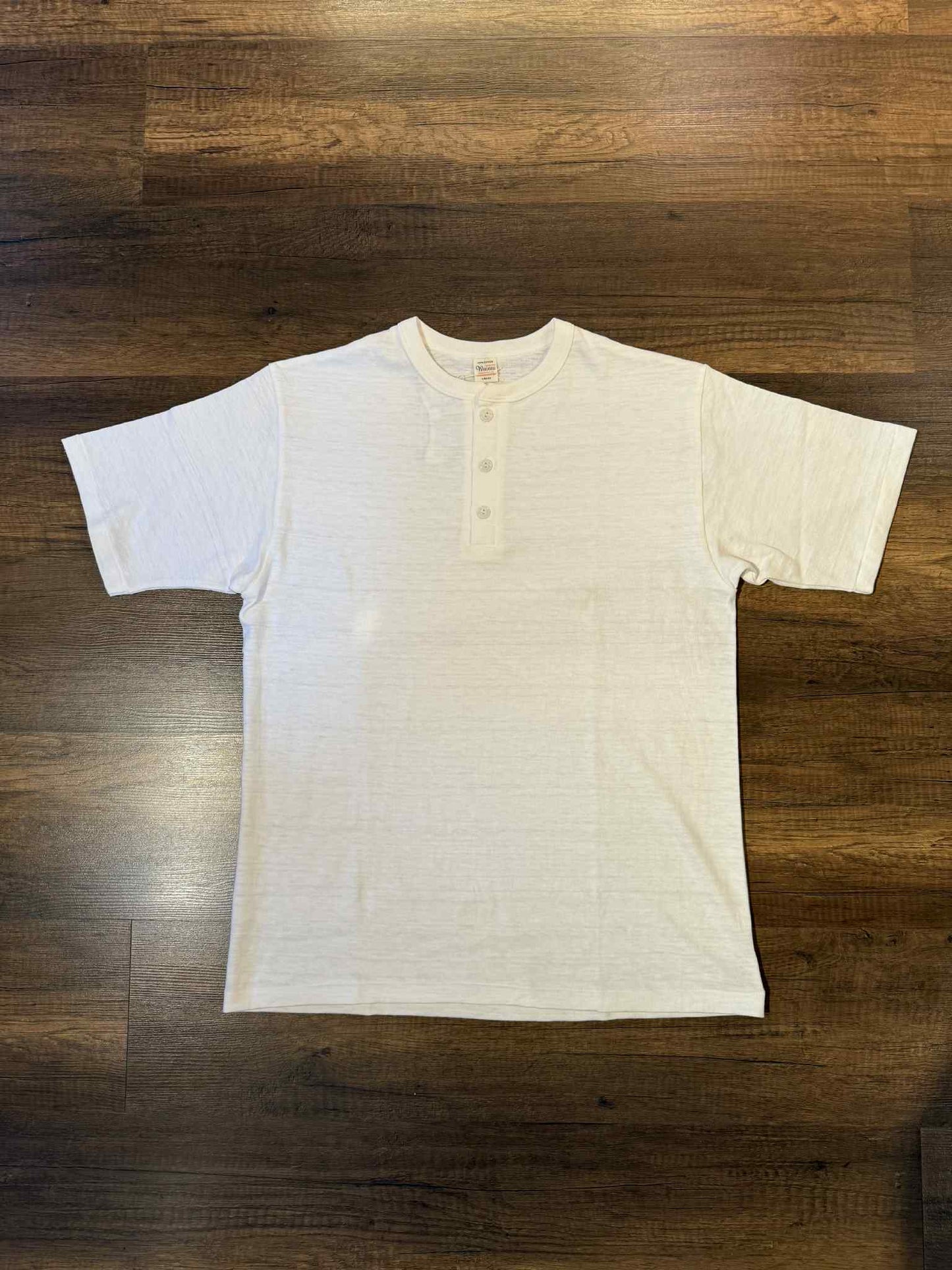 Warehouse & Co Lot 4601 Classic Henley Tee - Off White
