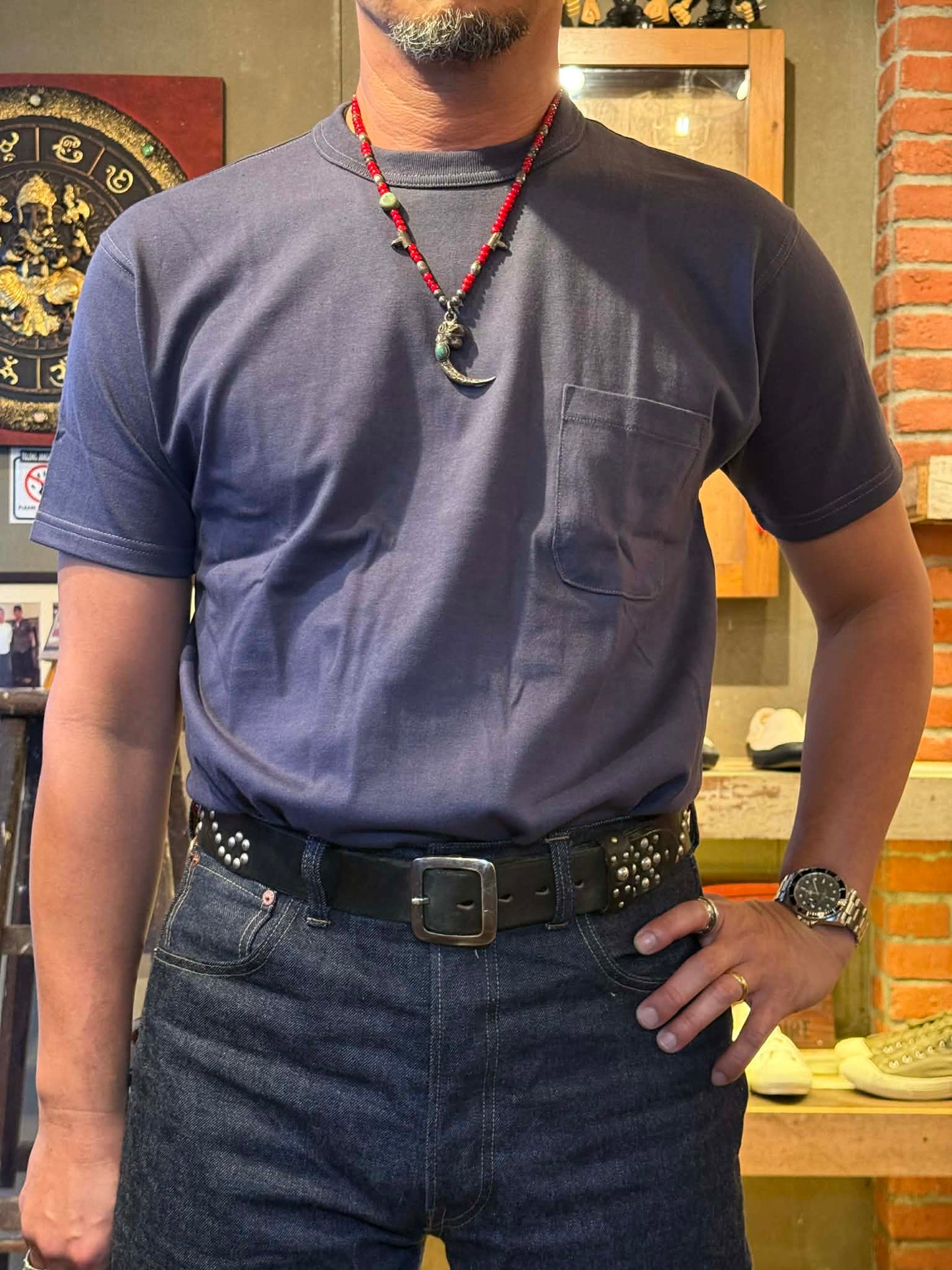 Toys McCoy "The Great American Hero" Pocket Tee - Blue