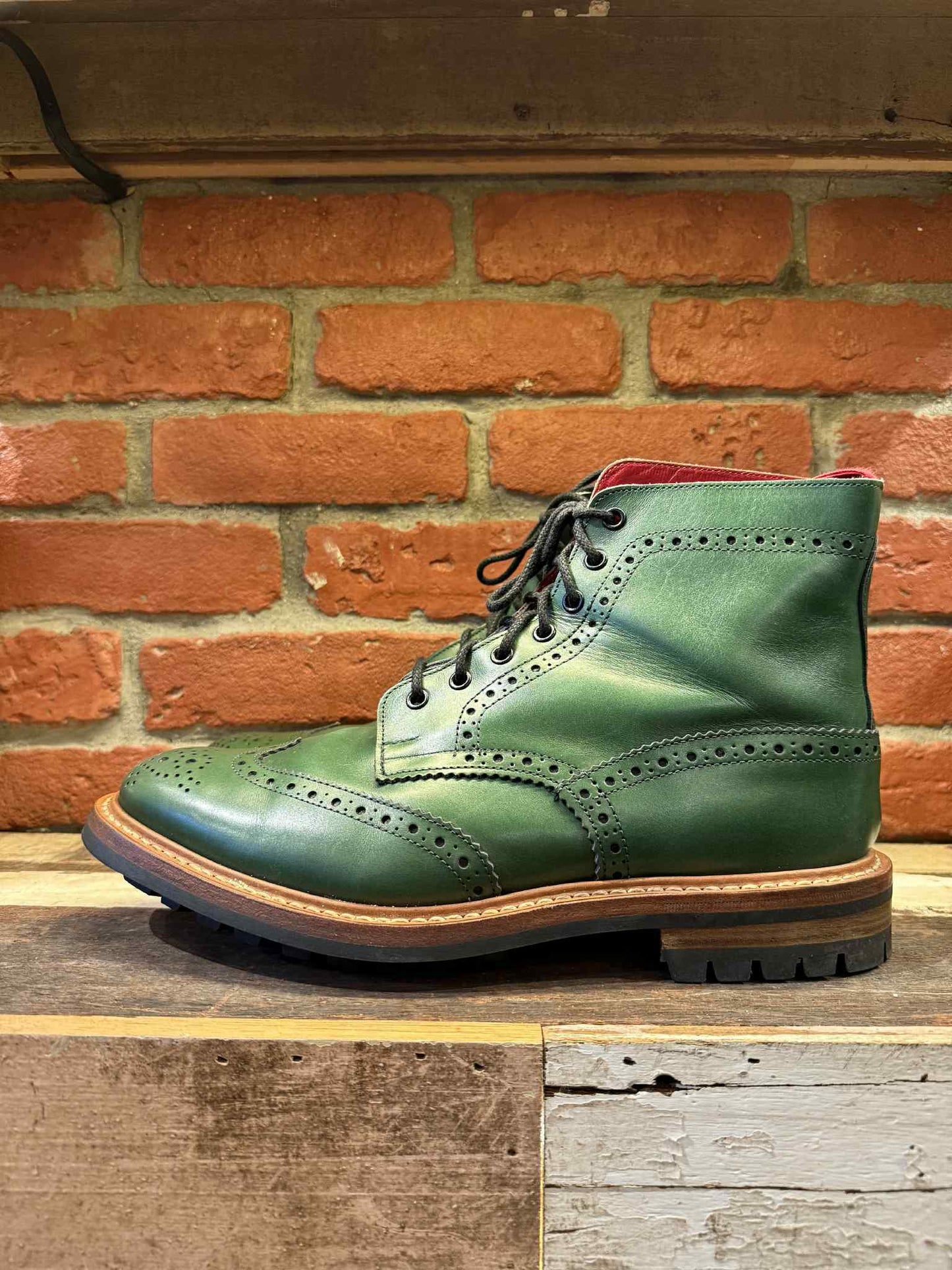 Tricker's X BAPE Classic Brogue Stow Country Boots - PRELOVED