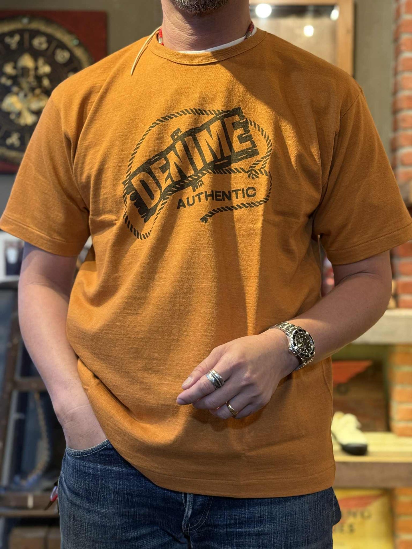 Denime "Authentic" Tee - Brick