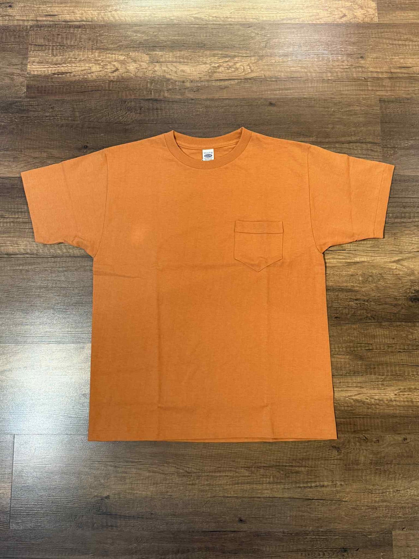 Denime Classic Pocket Crew Neck Tee - Brick