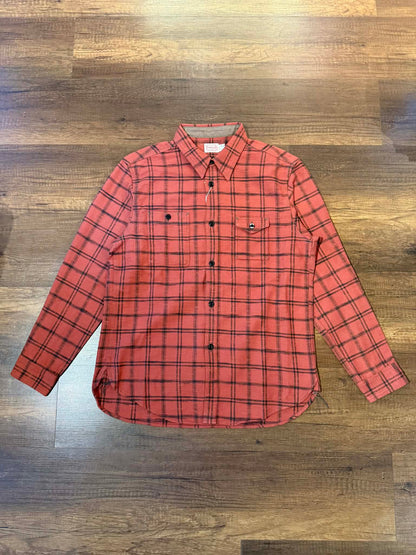 Trophy Clothing "Machine Age" Check L/S Shirt - Salmon