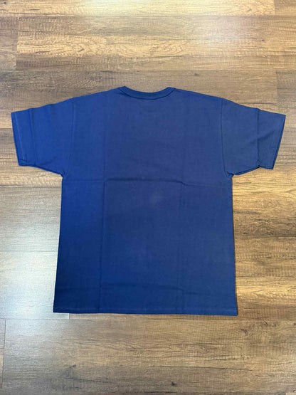 Denime Classic V-Gusset Crew Neck Tee - Navy
