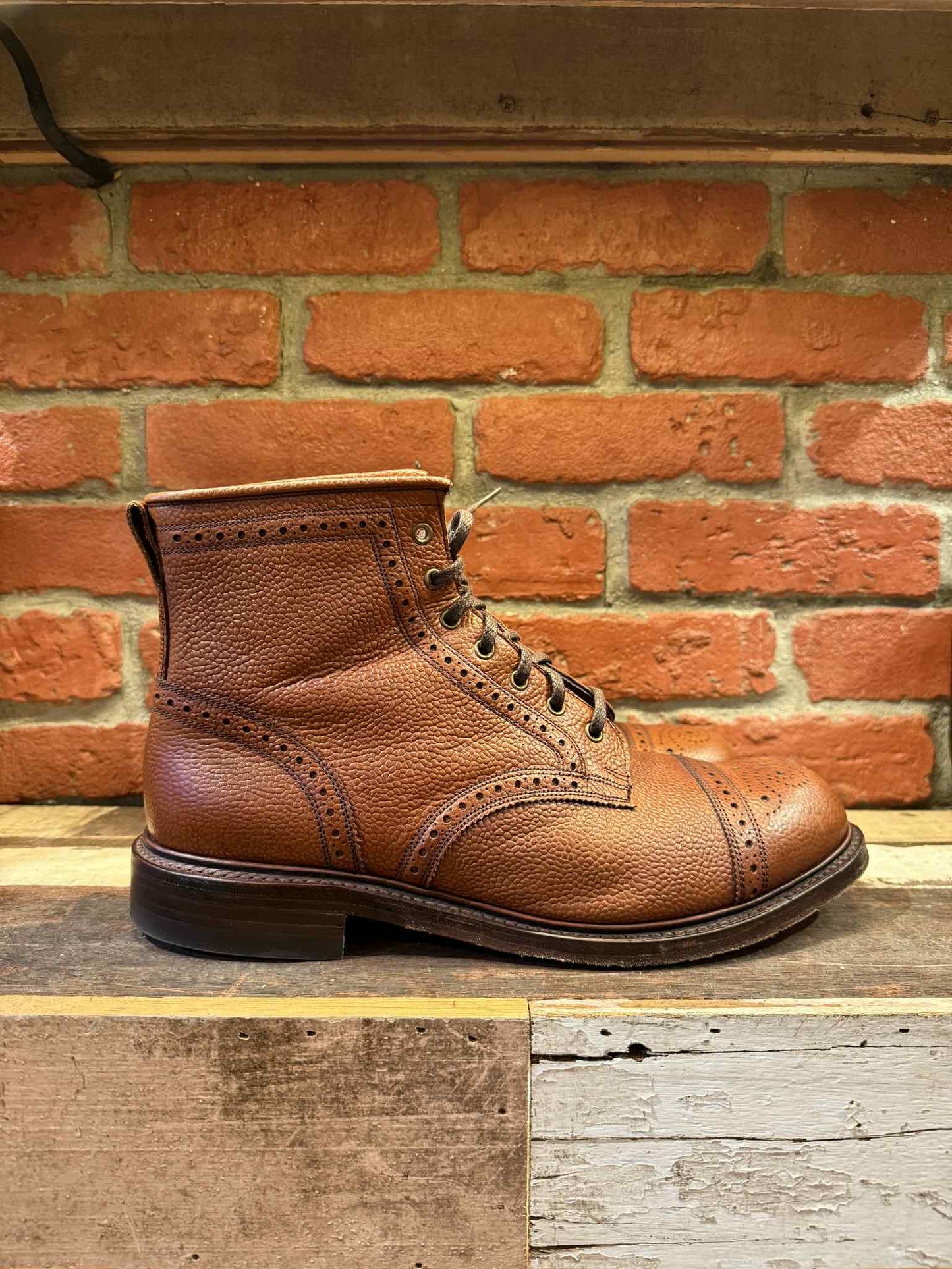 Double RL Bowery Brogue Boots - PRELOVED