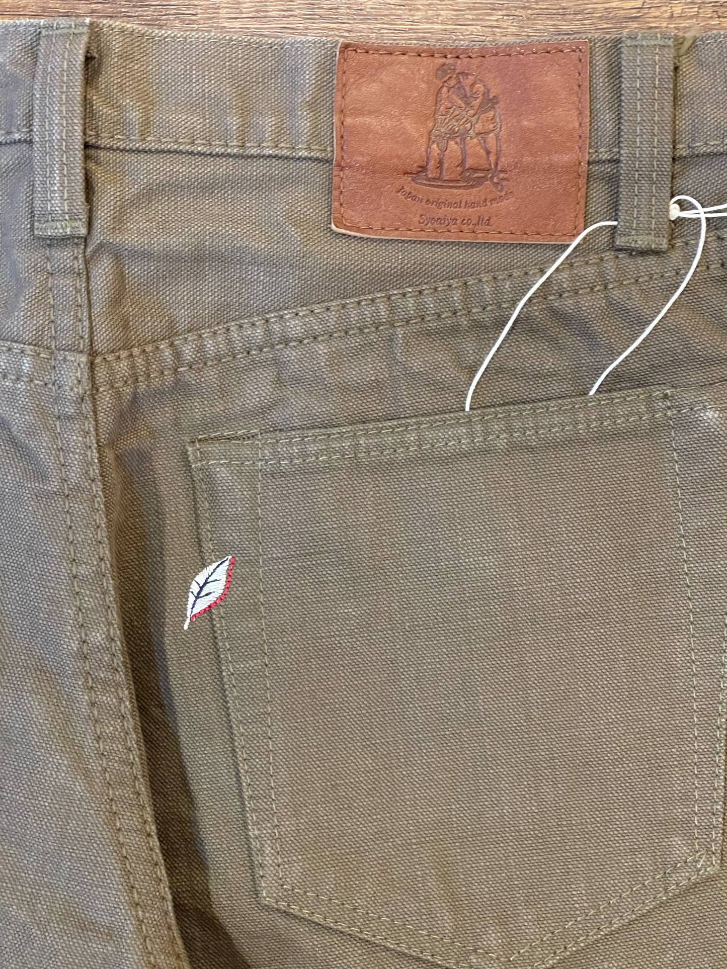 Pure Blue Japan 1175-OLV Heavy Duck Cloth Relaxed Tapered Pants
